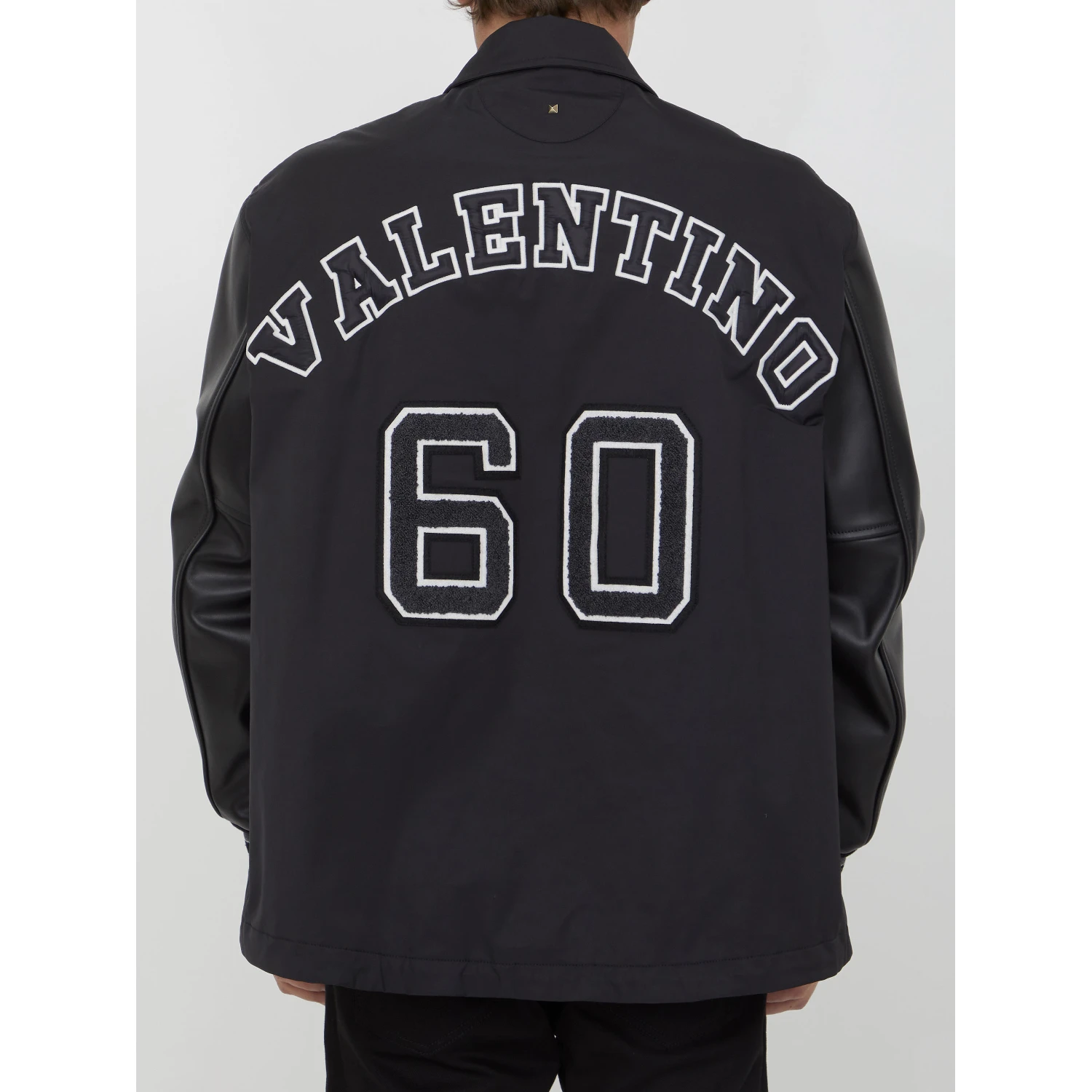 Nylon track bomber jacket