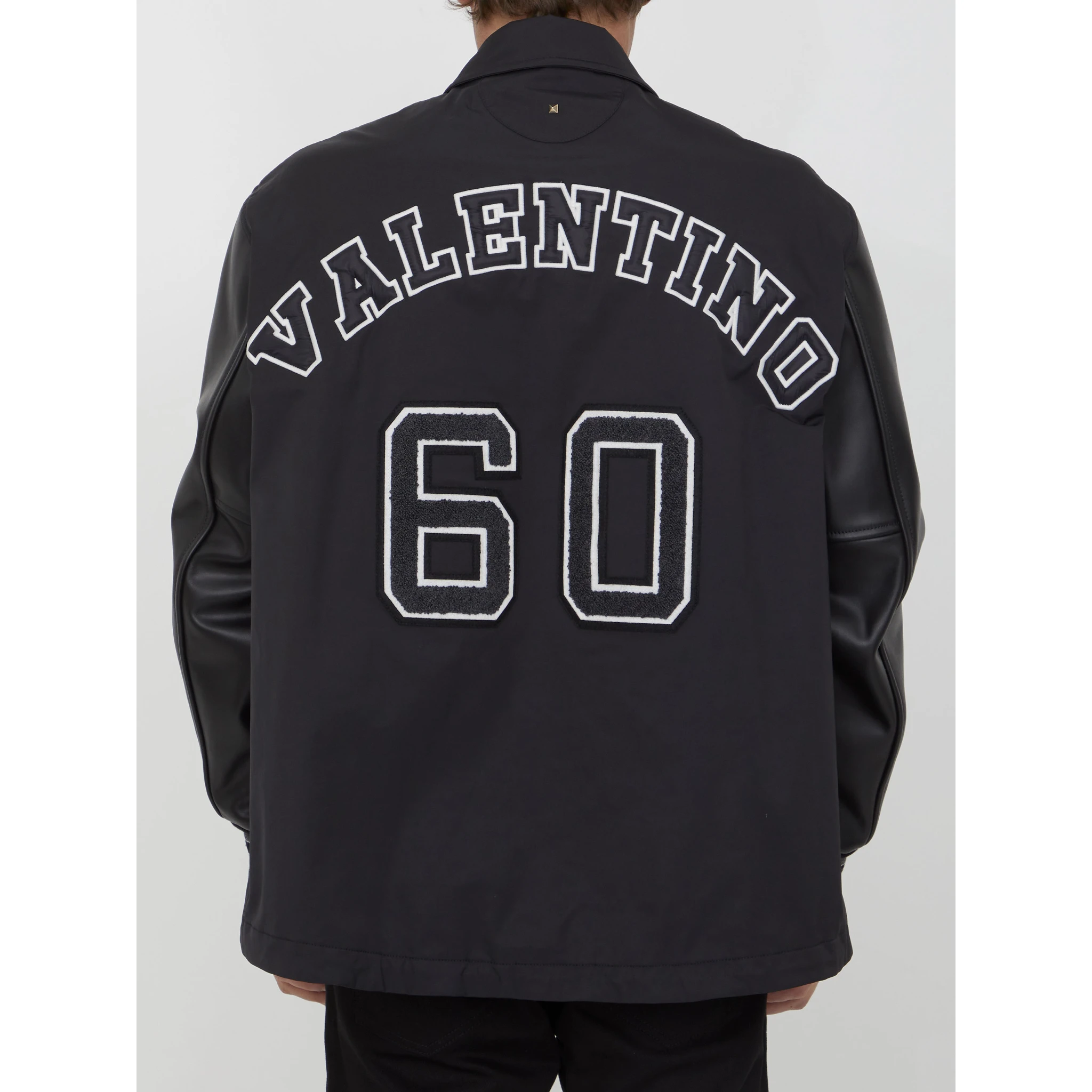 Nylon track bomber jacket