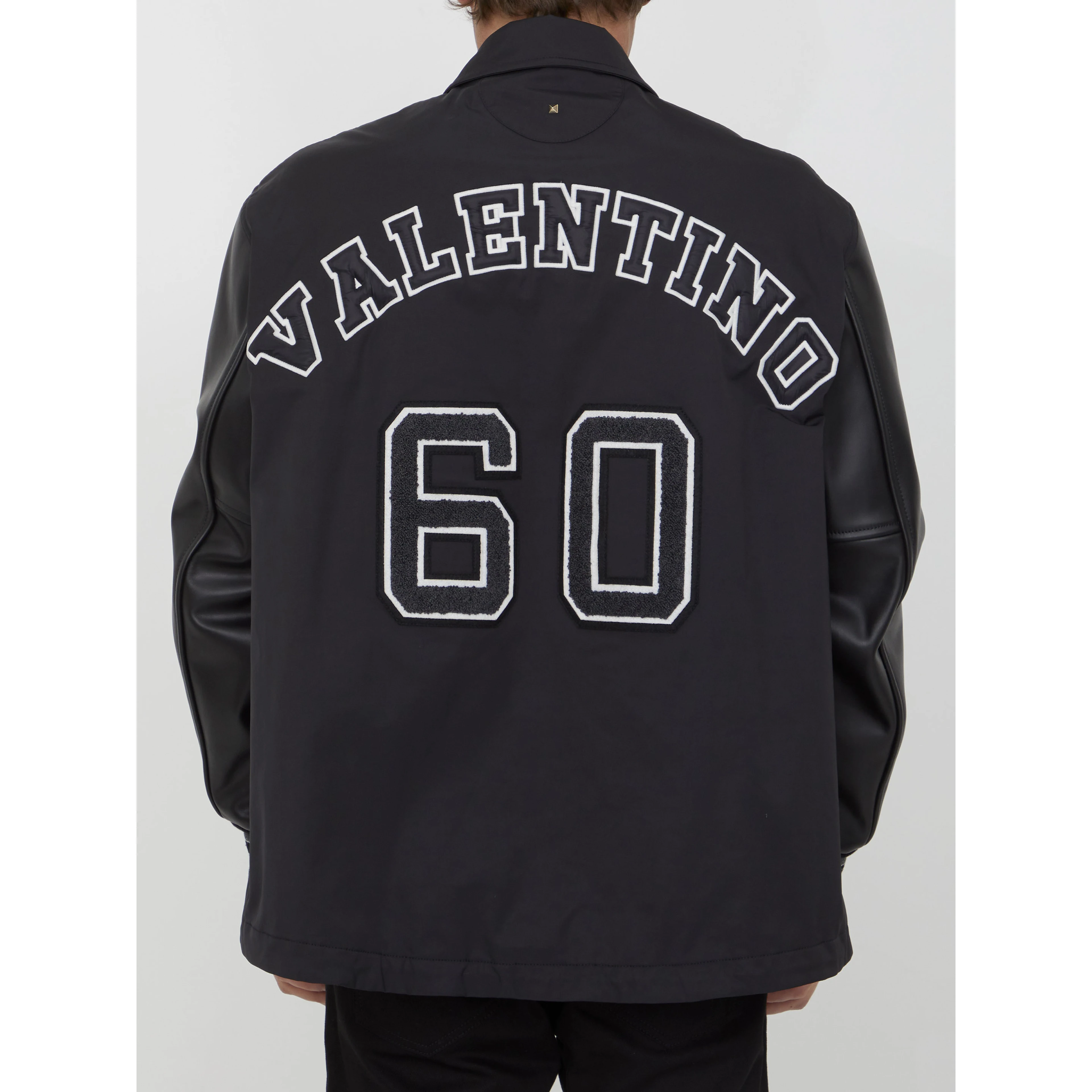 Nylon track bomber jacket