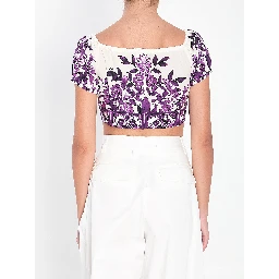 Top with Maiolica print