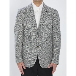 Jacket in virgin wool and cashmere