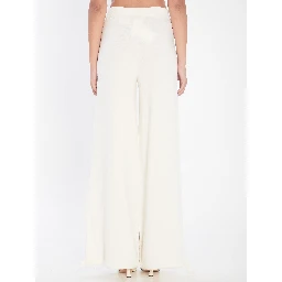 Trousers in wool yarn