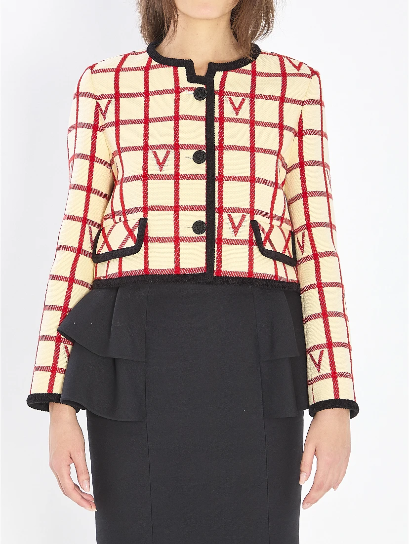 VLogo Check jacket