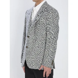 Jacket in virgin wool and cashmere