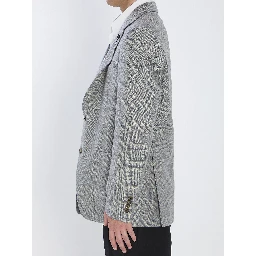 Jacket in virgin wool and cashmere