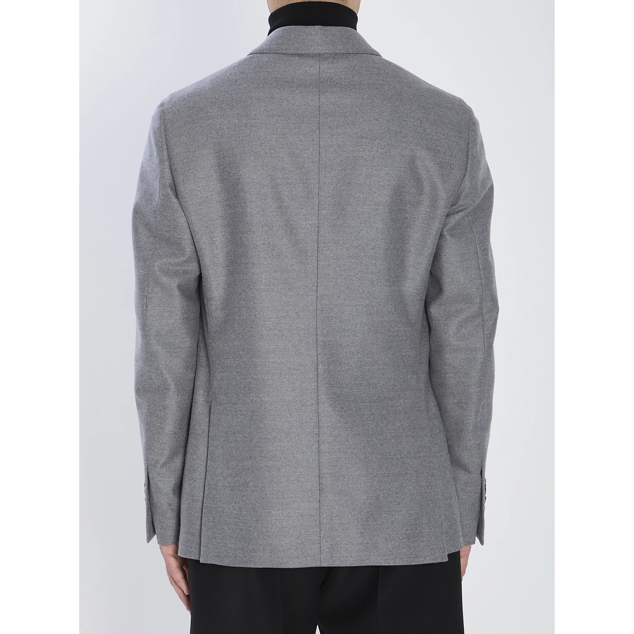 Double-breasted jacket in pure virgin wool