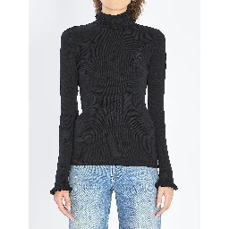 Turtleneck with ruffles