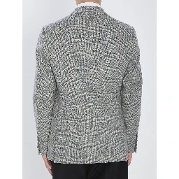 Jacket in virgin wool and cashmere