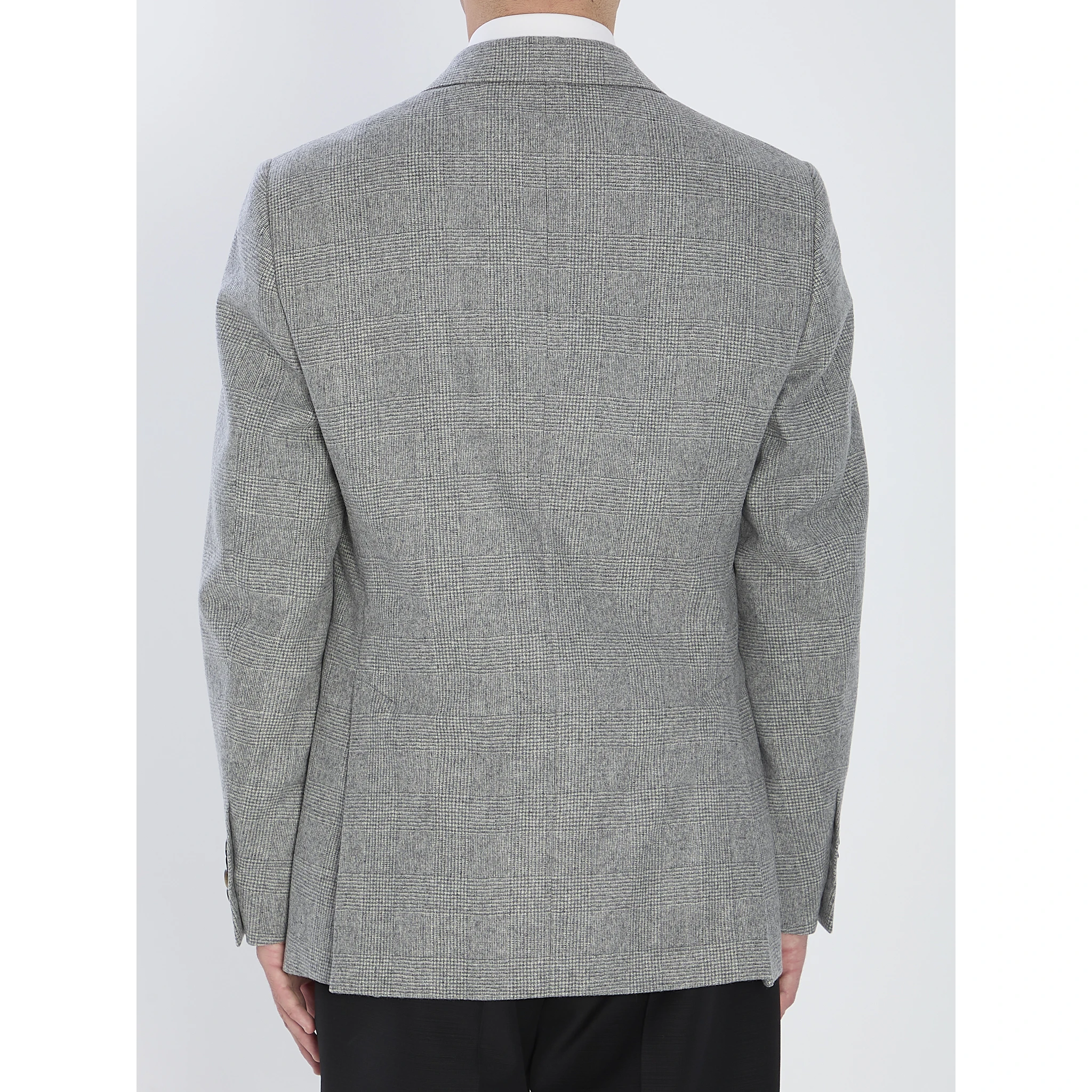 Jacket in virgin wool and cashmere
