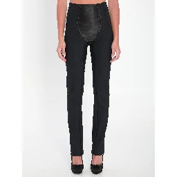 Leggings in stretch satin