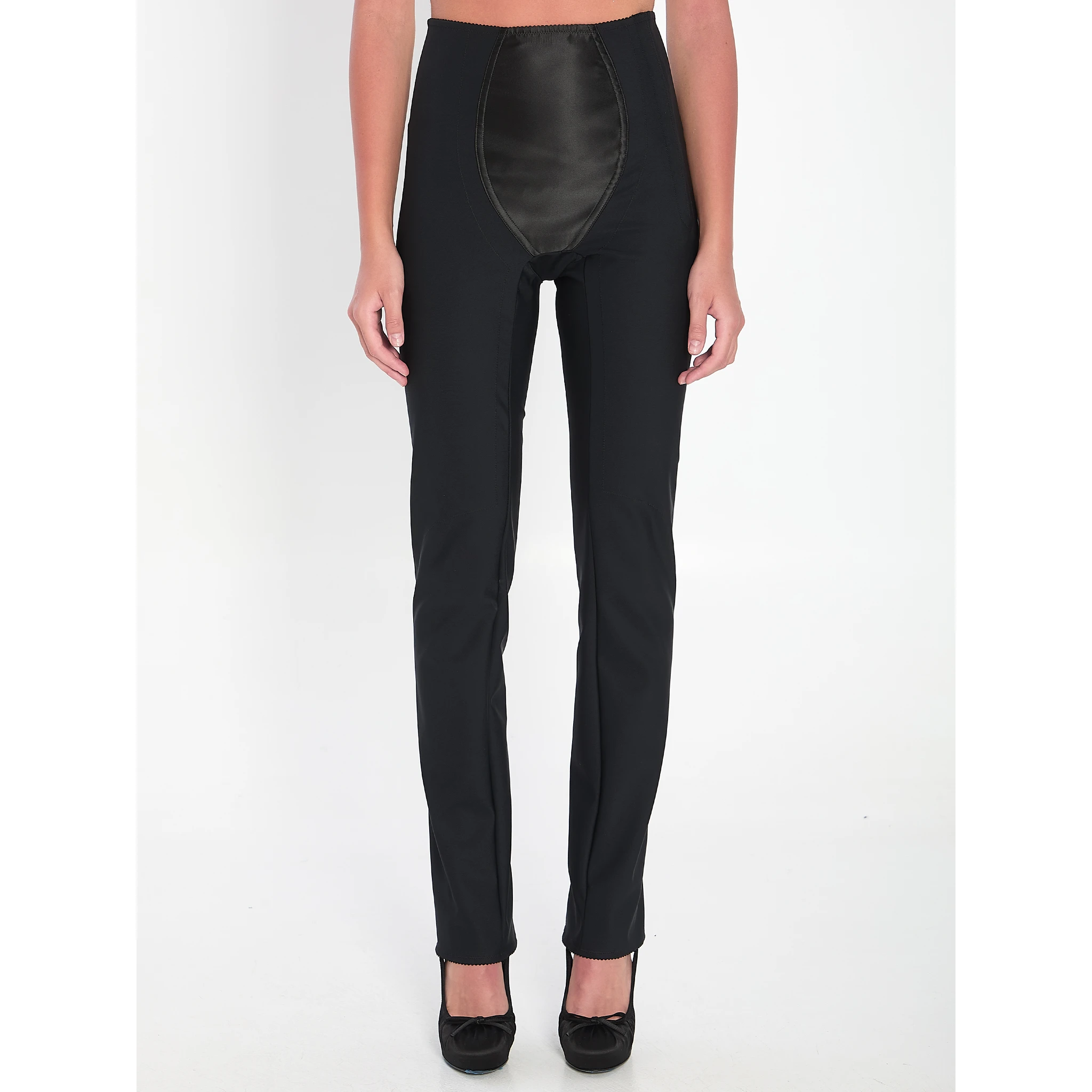 Leggings in stretch satin