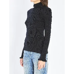 Turtleneck with ruffles