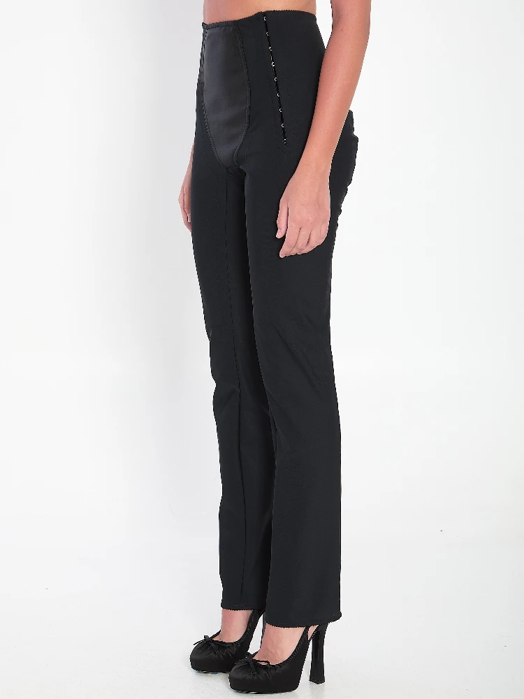 Leggings in stretch satin alternative