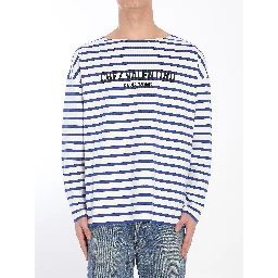 Striped Chez Valentino t-shirt