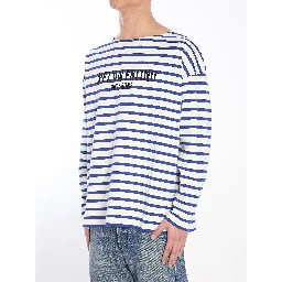 Striped Chez Valentino t-shirt