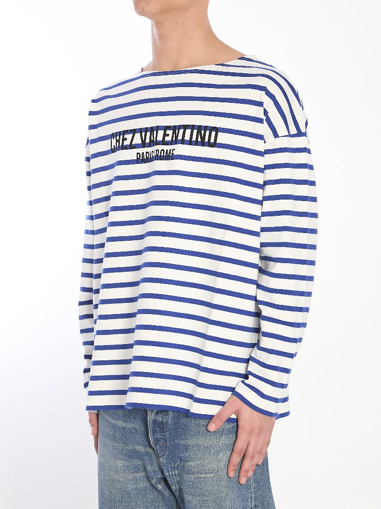 Striped Chez Valentino t-shirt alternative