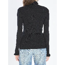 Turtleneck with ruffles