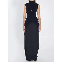 Top with lingerie garter