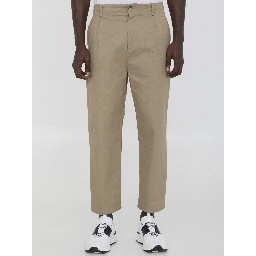 Pants in cotton gabardine