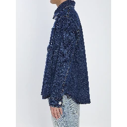 Blue cotton overshirt