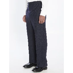 Chiné wool trousers