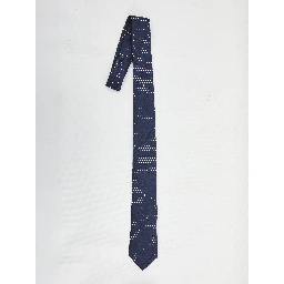 Blue silk tie