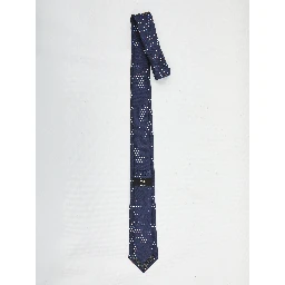 Blue silk tie