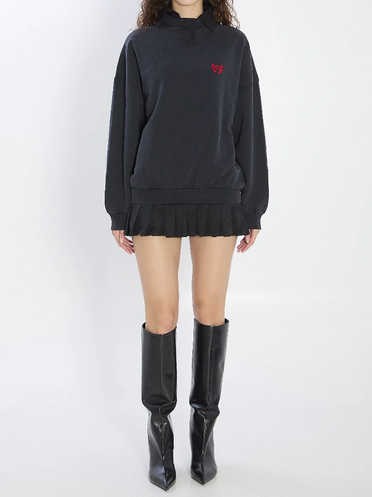 Mini dress in cotton