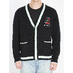 Cardigan with Stacked Casa Mountain Temple design