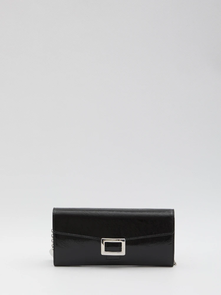 Belle Vivier wallet with chain