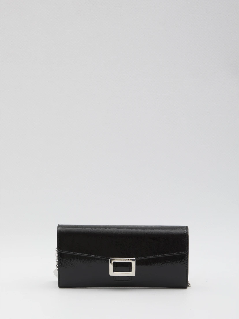 Belle Vivier wallet with chain