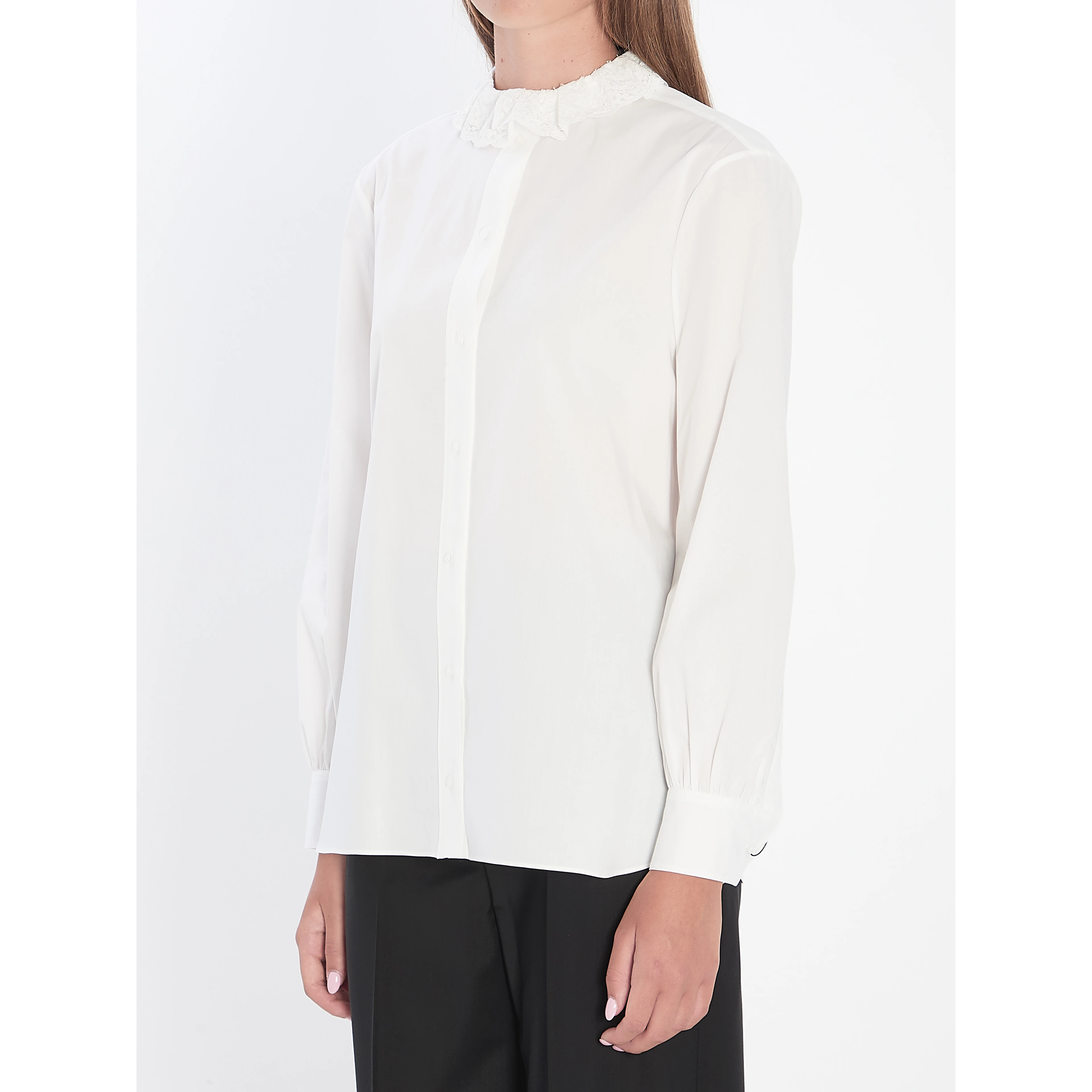 Shirt in cotton poplin