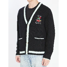 Cardigan with Stacked Casa Mountain Temple design