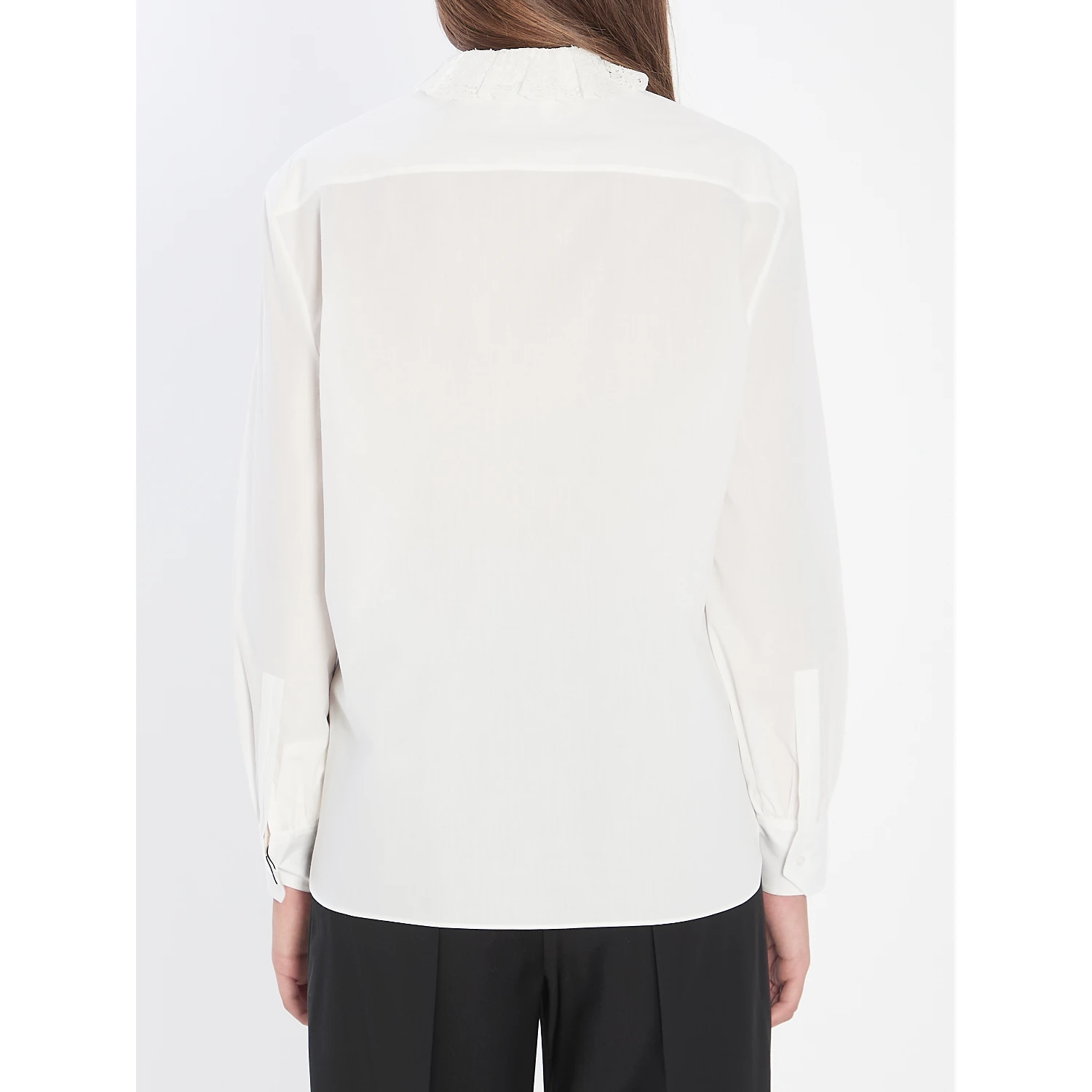 Shirt in cotton poplin