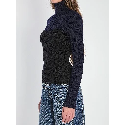 Ribbed knit pullover