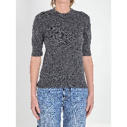 Ribbed knit cropped top