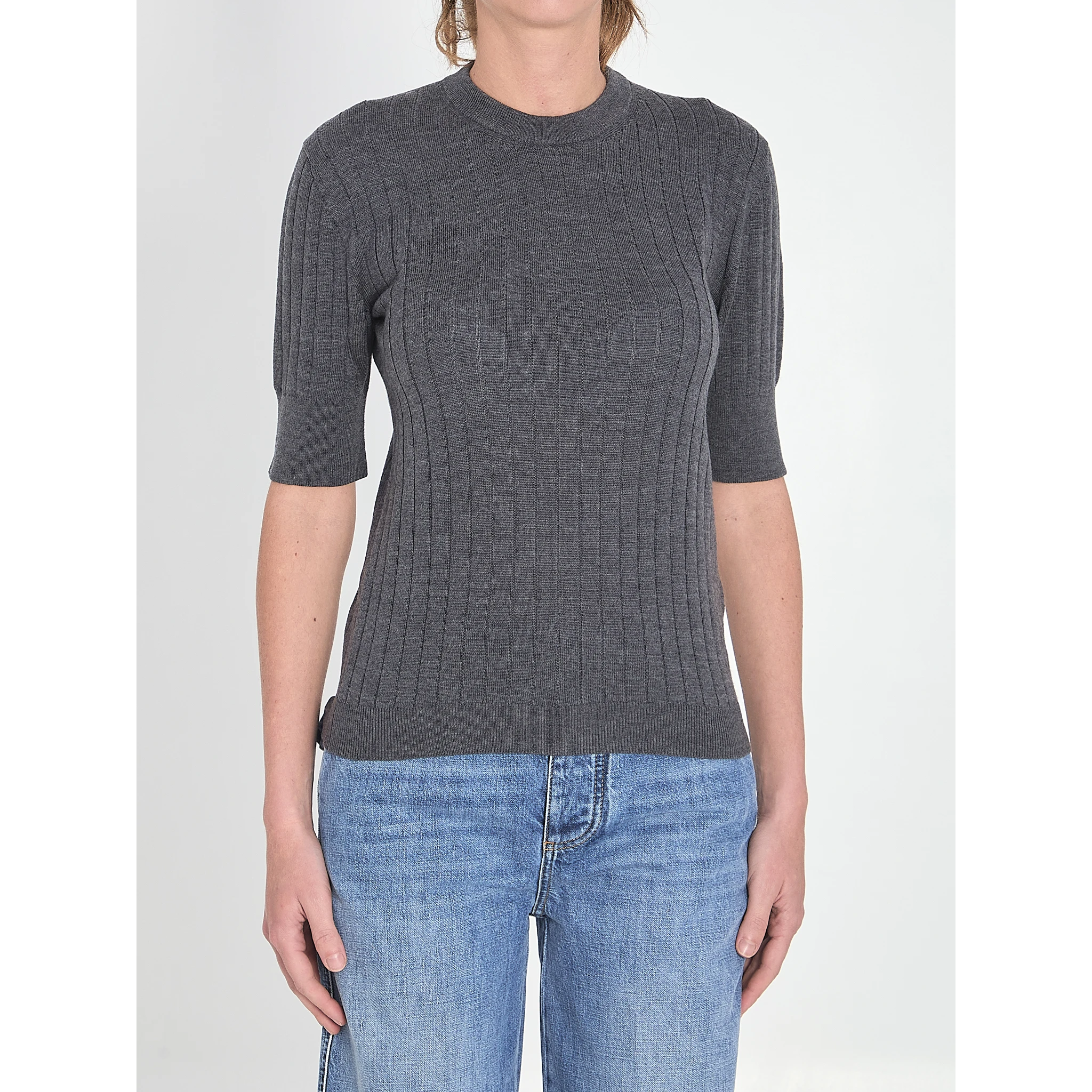 Ribbed knit cropped top