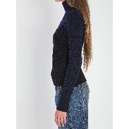 Ribbed knit pullover