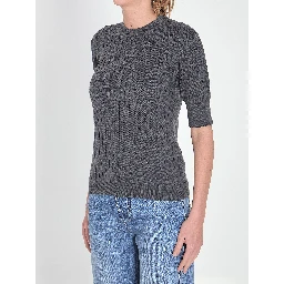 Ribbed knit cropped top