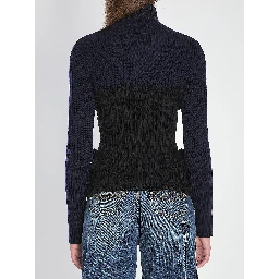 Ribbed knit pullover