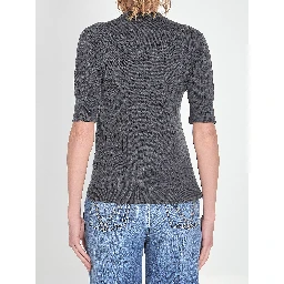 Ribbed knit cropped top