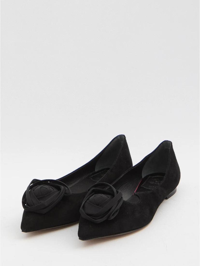 I Love Vivier ballerinas with rose