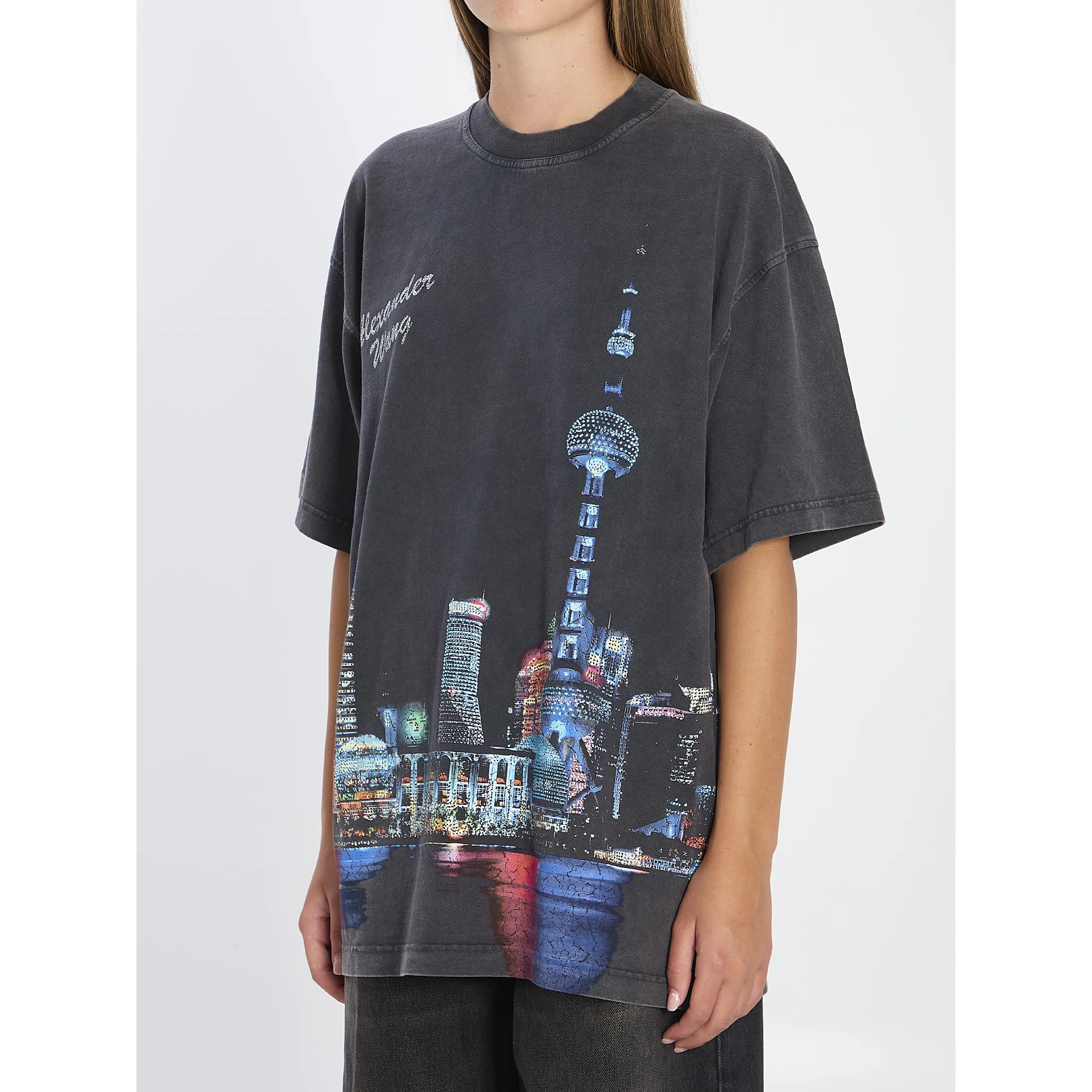 T-shirt with rhinestones