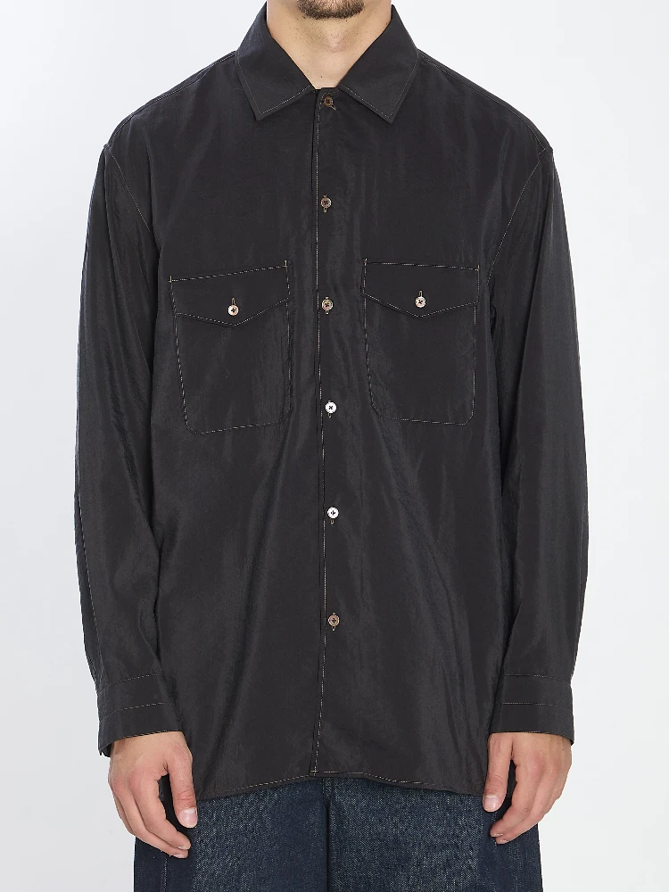 Convertible collar shirt
