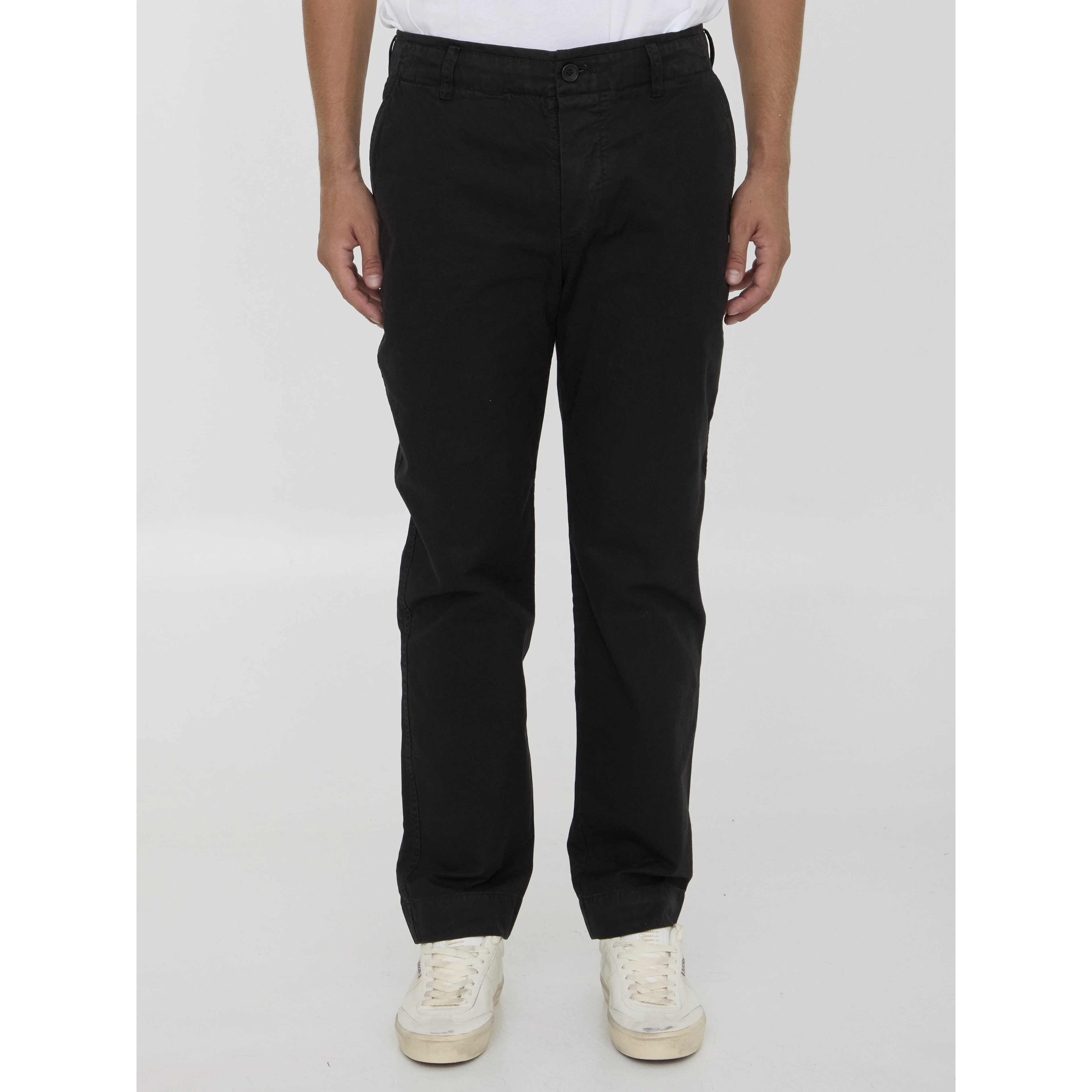 Rigid canvas pants