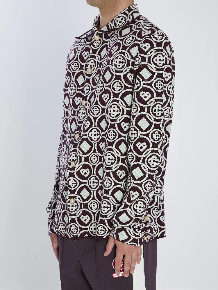 Monogram-patterned overshirt alternative