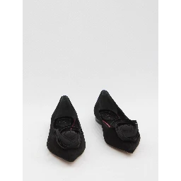 I Love Vivier ballerinas with rose