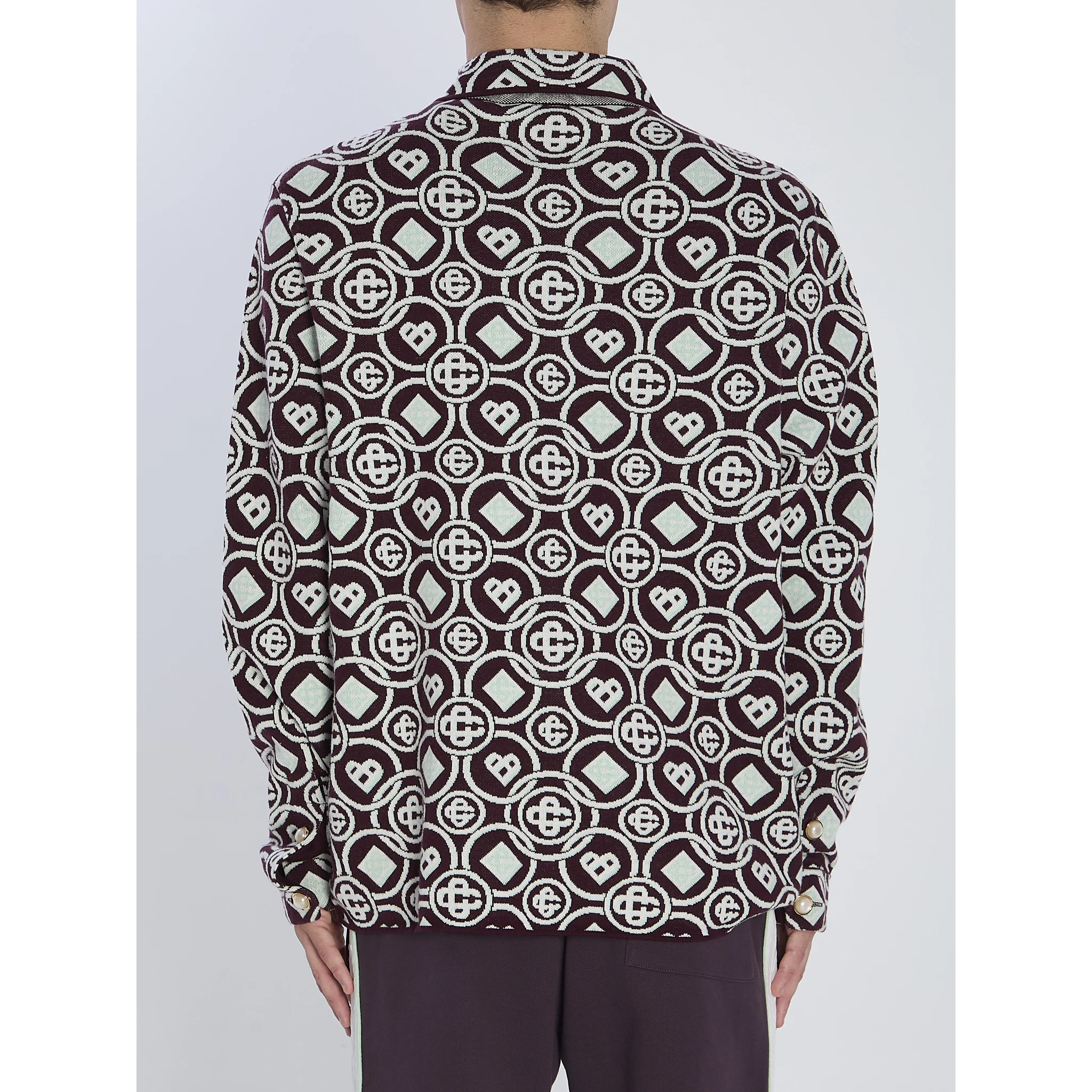 Monogram-patterned overshirt