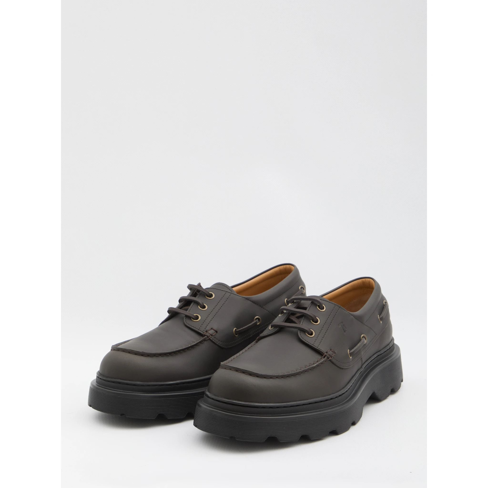 Tank tread boat loafer