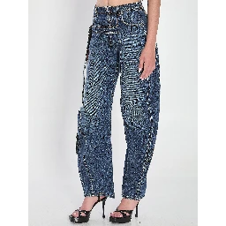 Strap jeans in denim